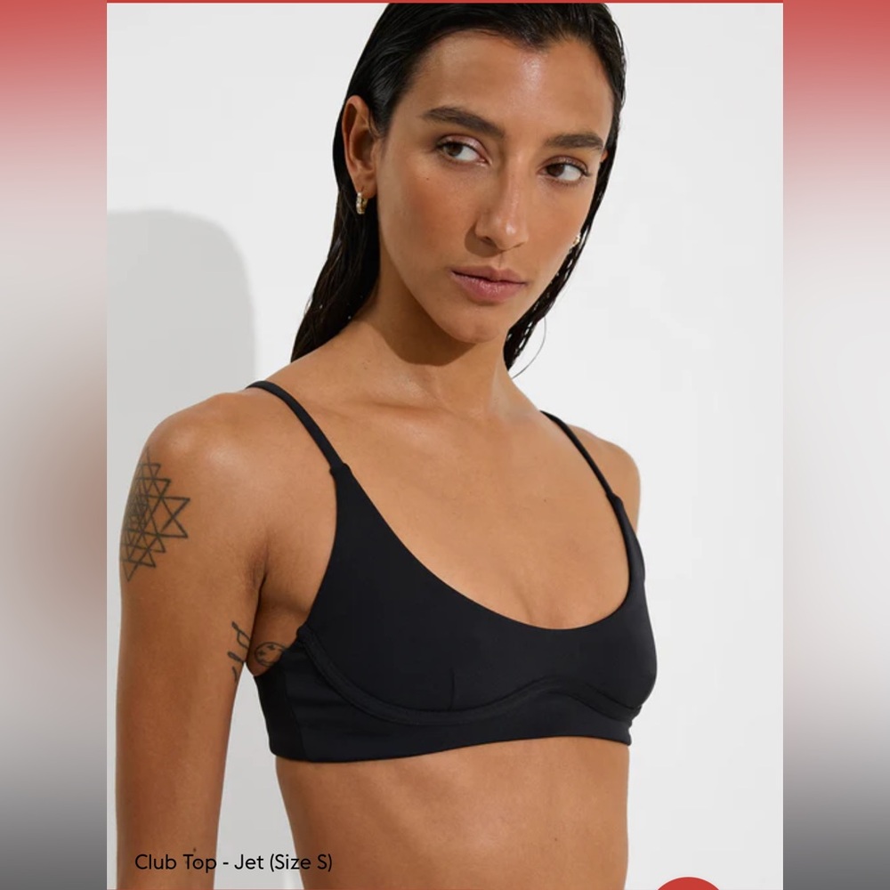 Left On Friday Black Club Top - large - new with tags nwt